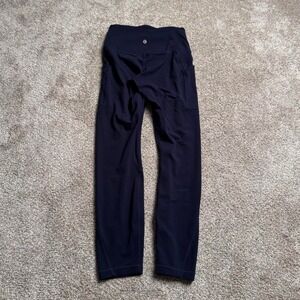 DEEP BLUE LULULEMON CARGO POCKET LEGGINGS